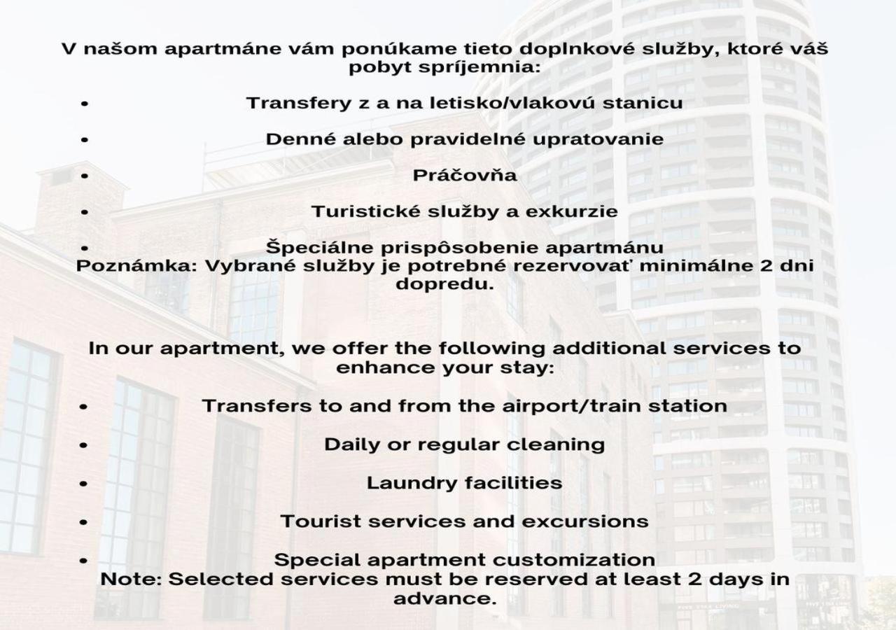 Skau Blue Residence In Sky Park 21 Floor 2 Tower Panoramic View Free Parking Bratislava Bagian luar foto
